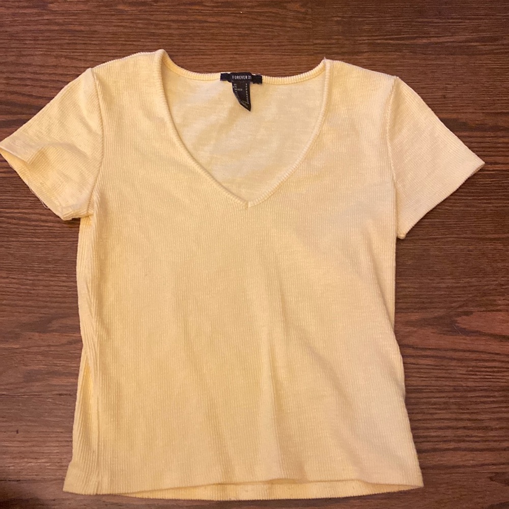 cute yellow crop top